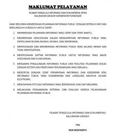 MAKLUMAT PELAYANAN